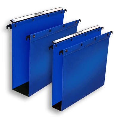 Hængemappe Elba A4 PP 80mm bund, blå