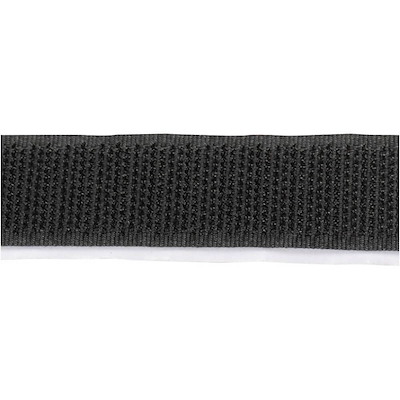Burrebånd 20mm sort selvklæbende, 5 meter