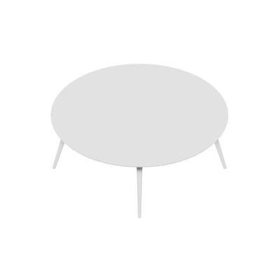 Konferencebord Dencon XL 1901 Ø200 HPL hvid/hvid