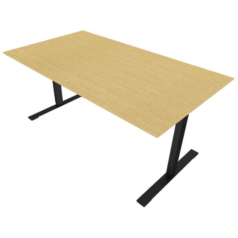 Hæve/sænkebord Dencon 12874/0395 160x90 eg finer sort stel