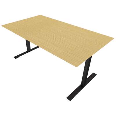 Hæve/sænkebord Dencon 12874/0395 160x90 eg finer sort stel