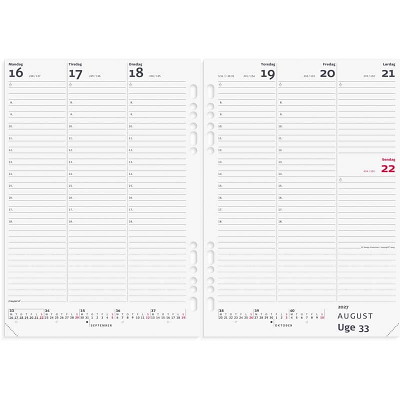 System A5 ugekalender 2027 Mayland højformat REFILL