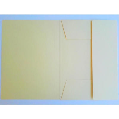 Mappe DKF nr. 125 A4 m/3 klap 801207, gul