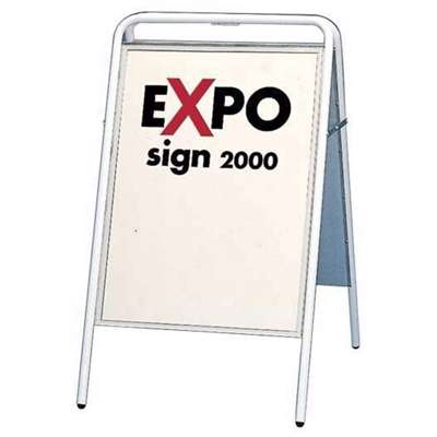 Gadeskilt Expo sign 3313 hvid 50x70cm