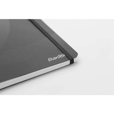 Notesbog Bantex CPH PP A4 lin m/spiral 80g 80 blade sort