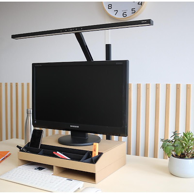 Bordlampe Unilux Elite Lumino LED m/klemme sort