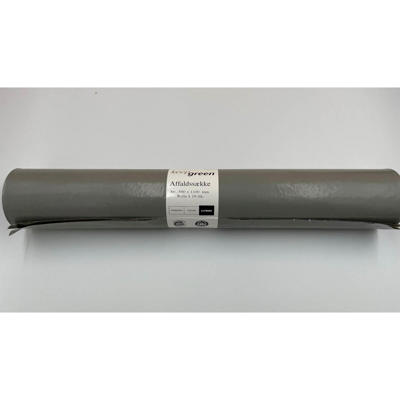 Affaldssæk plast KeepGreen grå 800x1100mm 115L 70my /10