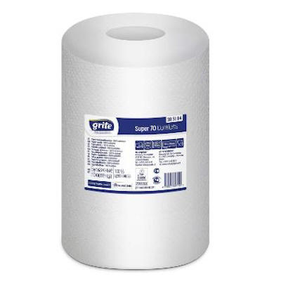 Håndklæderulle Grite Super 2-lag 70m nyfiber u./hylse /12