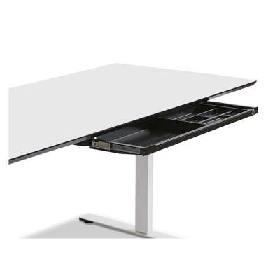 Udtræksskuffe Slim Tray 875x260mm m/lås, hvid