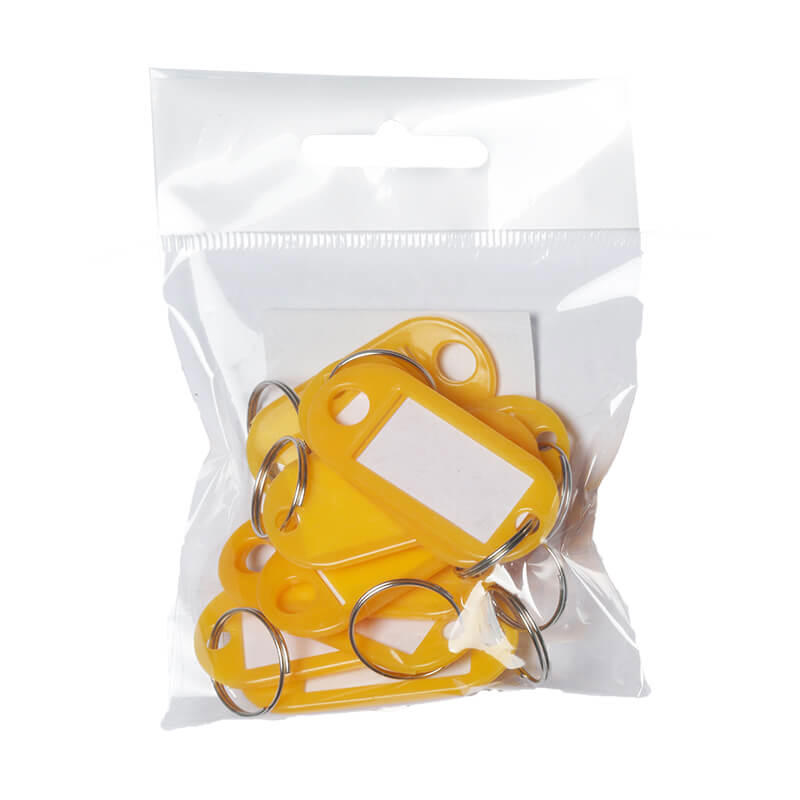 Nøglering Wedo gul 50x23mm 100stk/pk