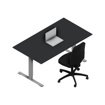 Hæve-sænke bord Dencon 12874 1600x900 alu stel antr. lam. pl