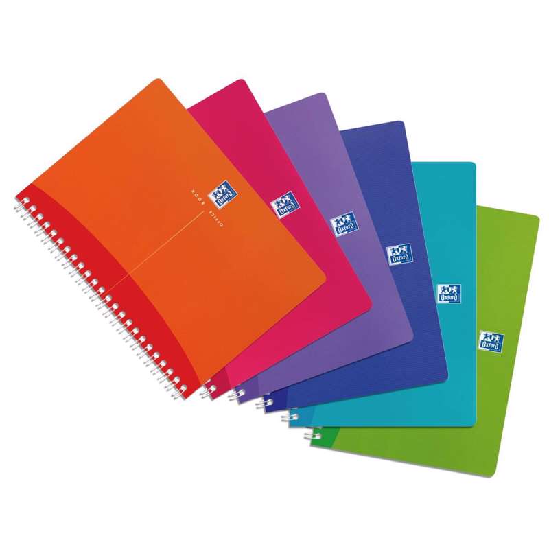 Blok A5 Oxford Office My Colours 90 g kvad. med 90 ark