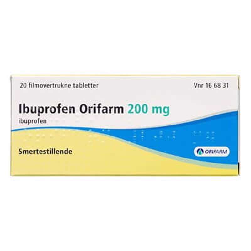 Håndkøbsmedicin Ibuprofen tabl 200mg /20 stk.