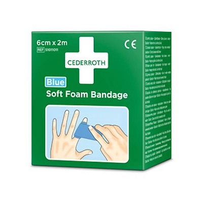 Bandage Cederroth soft foam blå