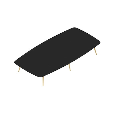 Konferencebord Dencon XL 1906 480x240 HPL sort/eg