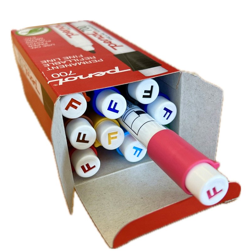 Marker Penol 700 Svanemærket rund 1,5mm ass./10