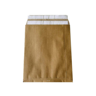 Forsendelsesposer papir 340x420x80mm s-fals/v-bund /200