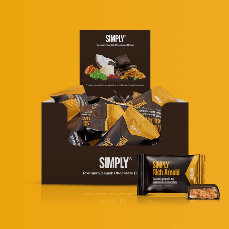 Chokolade protein Bites Simply Chocolate Rich Arnold 75 stk