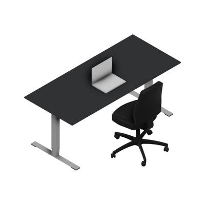 Hæve-sænkebord Dencon 03502 1800x800 alu stel antr. lam pl