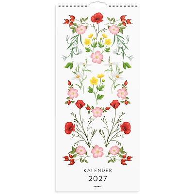 Vægkalender Blomster 2027 Mayland