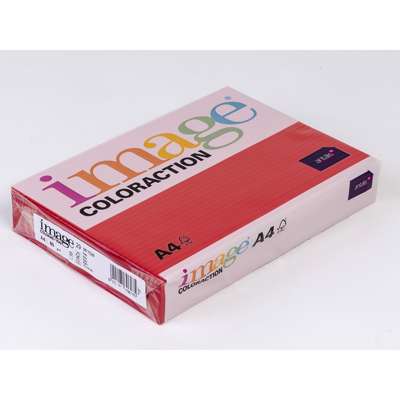 Kopipapir Image Coloraction A4 80g rød Koralrød CO44 500ark