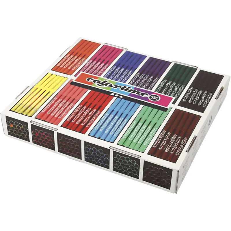 Marker Creas Colortime 2mm 12x24 standardfarver
