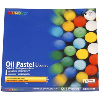 Farve Creas oliepastel L:7 cm tykkelse 11mm ass. farver /24