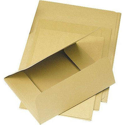 Mappe DKF nr. 137 A4 m/3 klap fidele 801402, brun