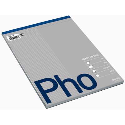 Standardblok kvadr & perf. 60g foroven u/huller A4 / 5 stk.