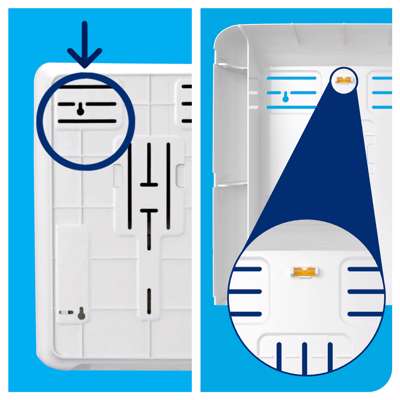 Dispenser Tork H3 hvid t/papirh. single&C-fold 553000