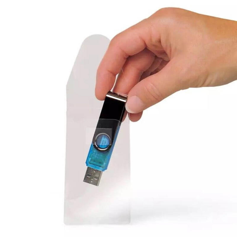 USB lomme 3L 52,5x90mm klar selvklæbende 100stk/pak