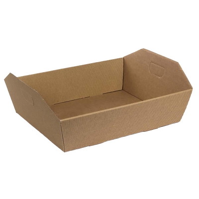 Gaveæske åben 34x29x10 natur kraftig karton