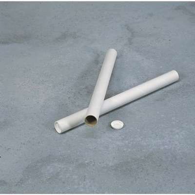 Paprør hvid m/låg Ø70x2x745mm /24 stk.