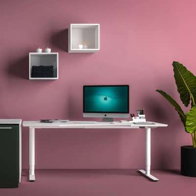 Hæve/sænke bord Dencon 03502/0395 180x80 hvid/alu