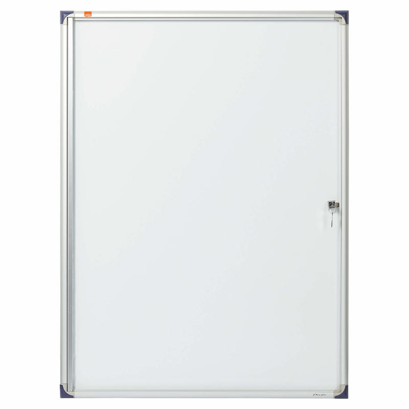 Opslagsskab Nobo slim 9xA4 magnetisk m/lås indendørs