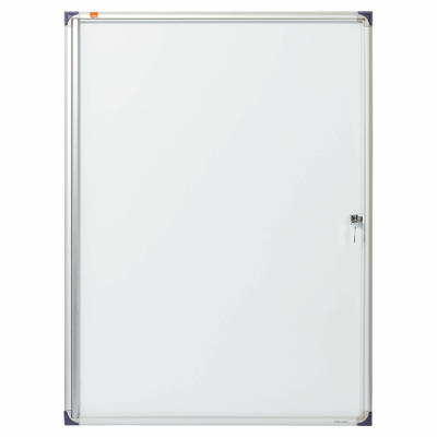 Opslagsskab Nobo slim 9xA4 magnetisk m/lås indendørs