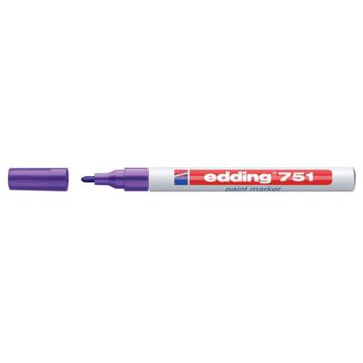Marker Edding 751 permanent violet rund spids 1-2mm