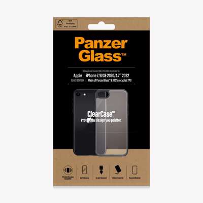 Cover Apple iPhone SE(2020) Clearcase blackframe