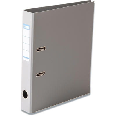 Brevordner Q-Line grå A4 metalskinne 50mm ryg