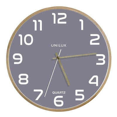 Vægur Unilux Baltic Clock Ø31,5 cm grey/wood