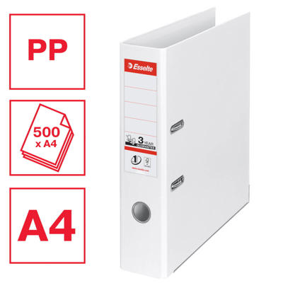 Brevordner Esselte No.1 Power hvid A4 bred