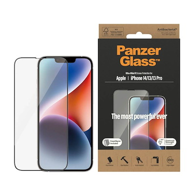 Skærmbeskyttelse PANZER GLASS® t. iPhone 14/13/13 Pro UWF AB
