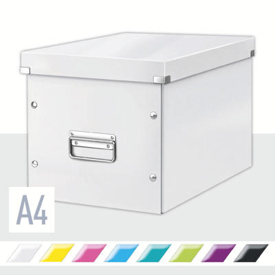 Arkivboks Leitz Cube Click&Store 32x31x36 hvid
