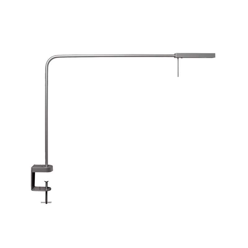 Lampe LUXO Ninety LED grå m/lang arm u/bordfod