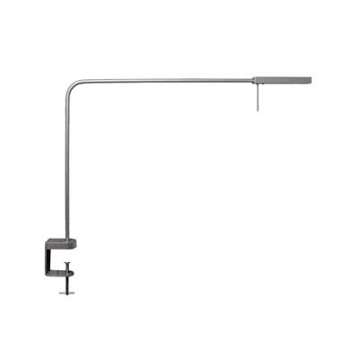 Lampe LUXO Ninety LED grå m/lang arm u/bordfod