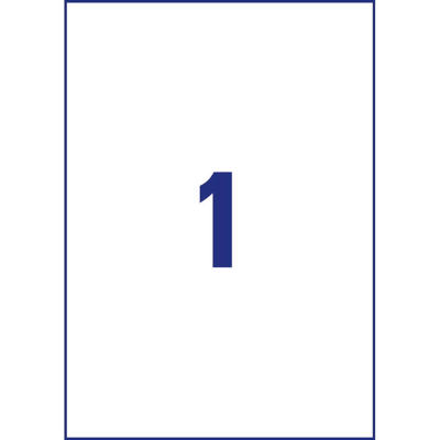 Etiketter Avery shipping laser klar 210x297mm L7567-25