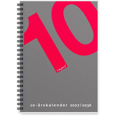 10-årskalender 2027 Mayland A5 m/illu.