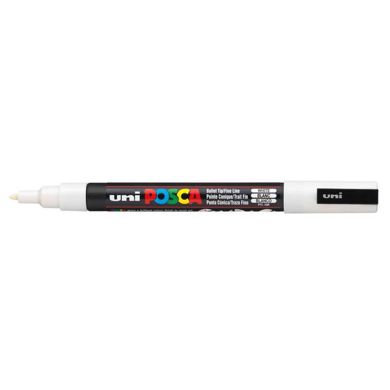Marker Uni Posca PC-3M, hvid 1560230