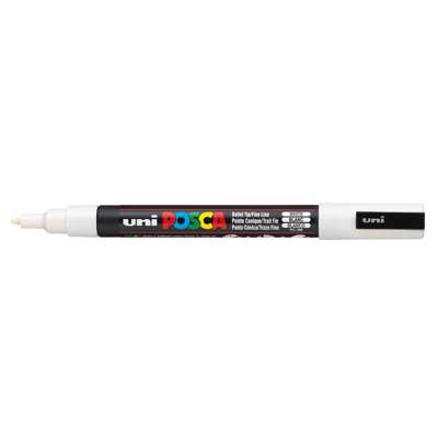 Marker Uni Posca PC-3M, hvid 1560230