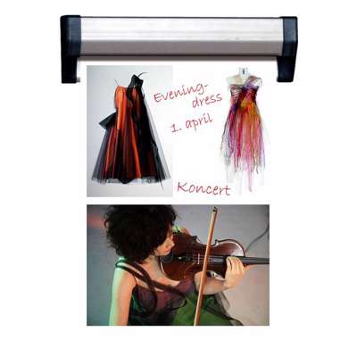 Skinne Fast Note 125cm 30mm profil til 125cm plakater